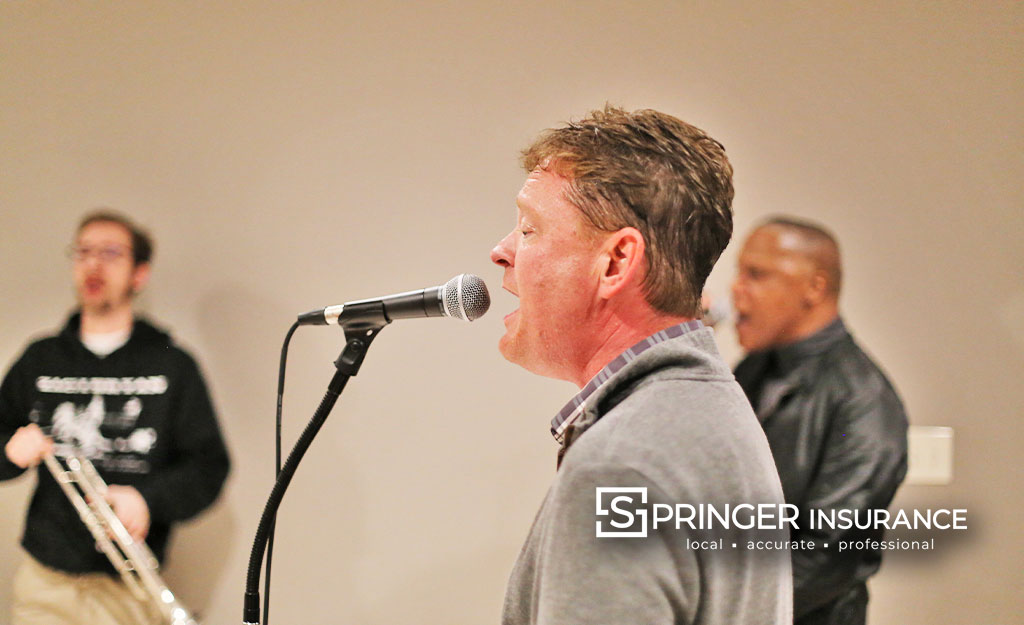 Chris Singing at band Rehearsal with Fighting Gravity</a>